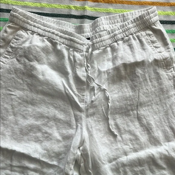 Talbots linen White Pants - Picture 3 of 14